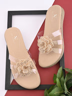 Crystal Rose Transparent Comfort Cushion Slides