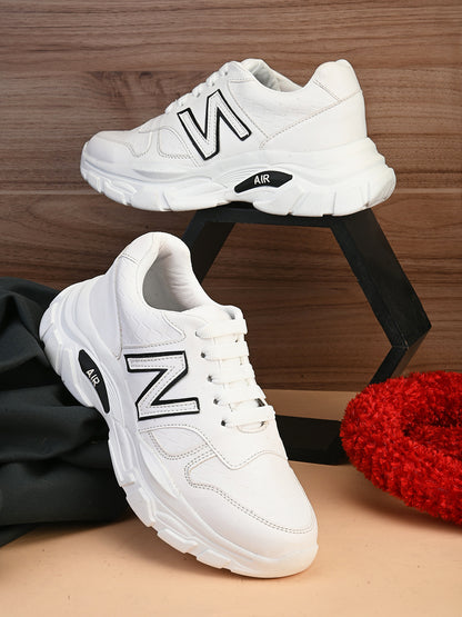 Trendy Lace up Sneakers, Lightweight & Trendy Running Sports Shoes