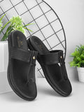 Synthetic Leather with Cushioned Sole, Slip-On Slippers