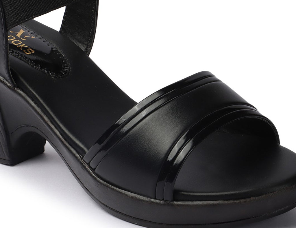 Chic & Graceful Comfortable Block Heels Sandals (3 Inches Heel)