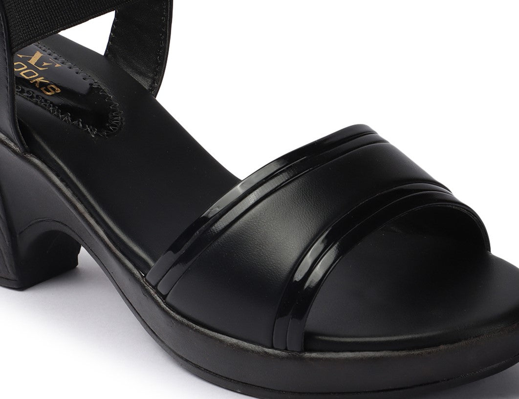 Chic & Graceful Comfortable Block Heels Sandals (3 Inches Heel)