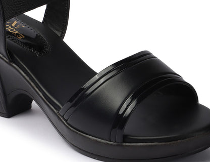 Chic & Graceful Comfortable Block Heels Sandals (3 Inches Heel)