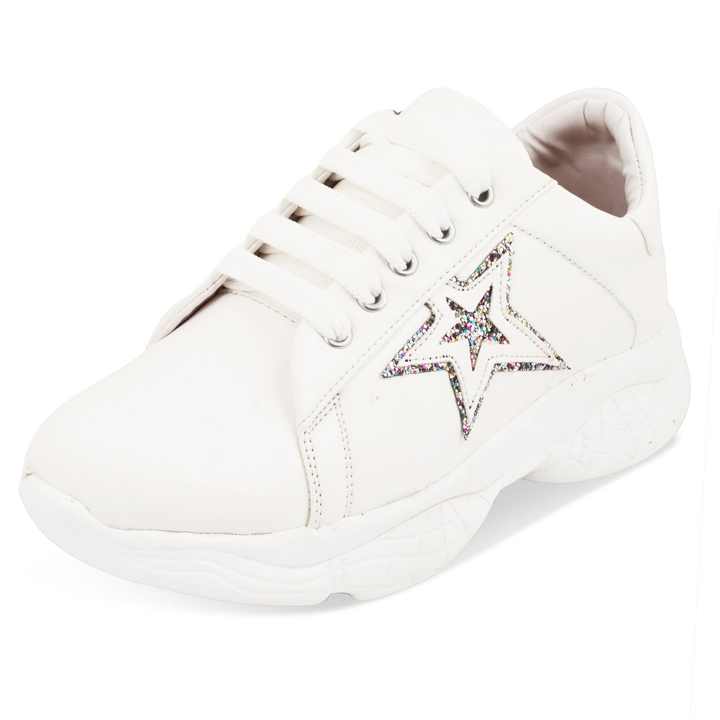 Star Design Trendy & Stylish Chunky Sole Sneakers