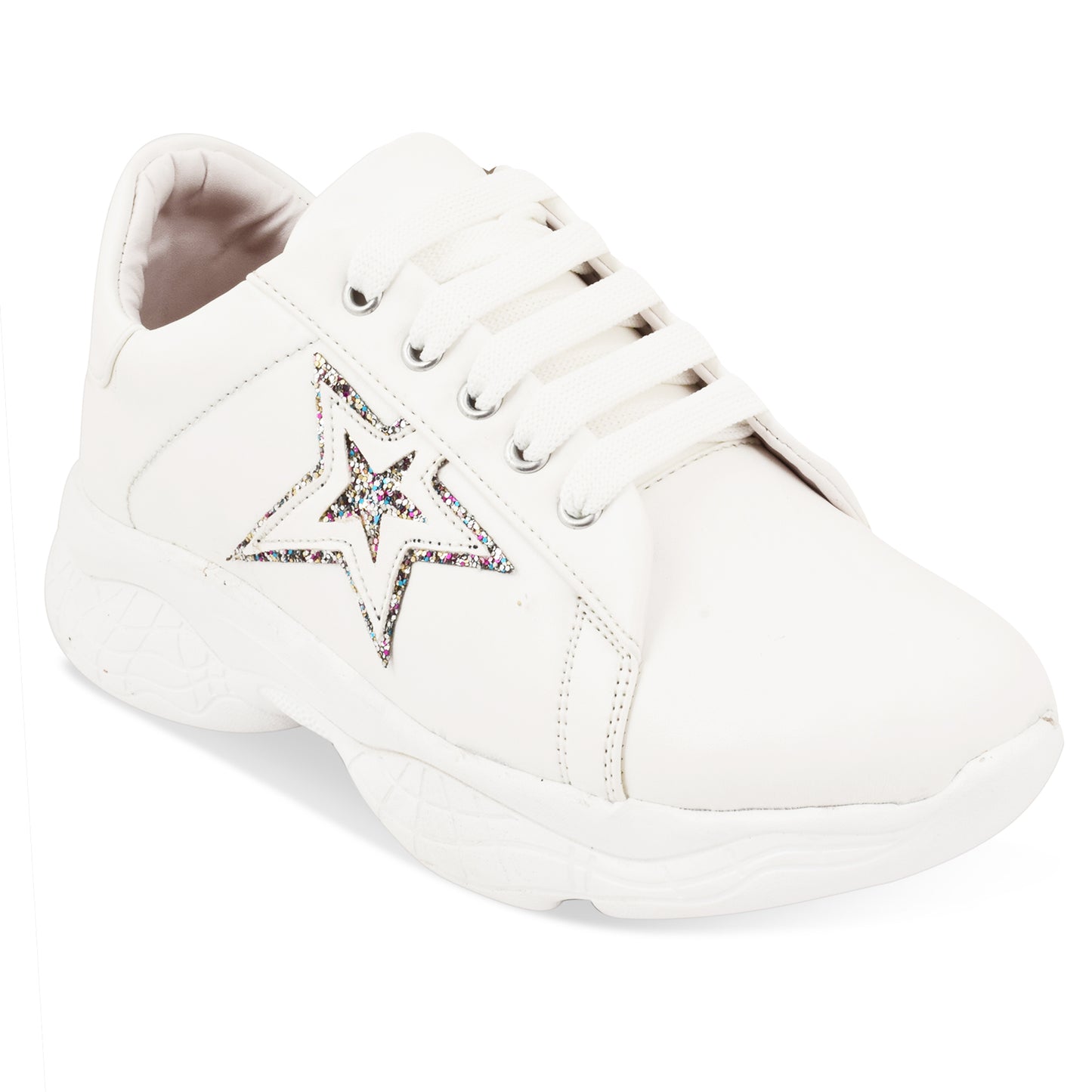 Star Design Trendy & Stylish Chunky Sole Sneakers