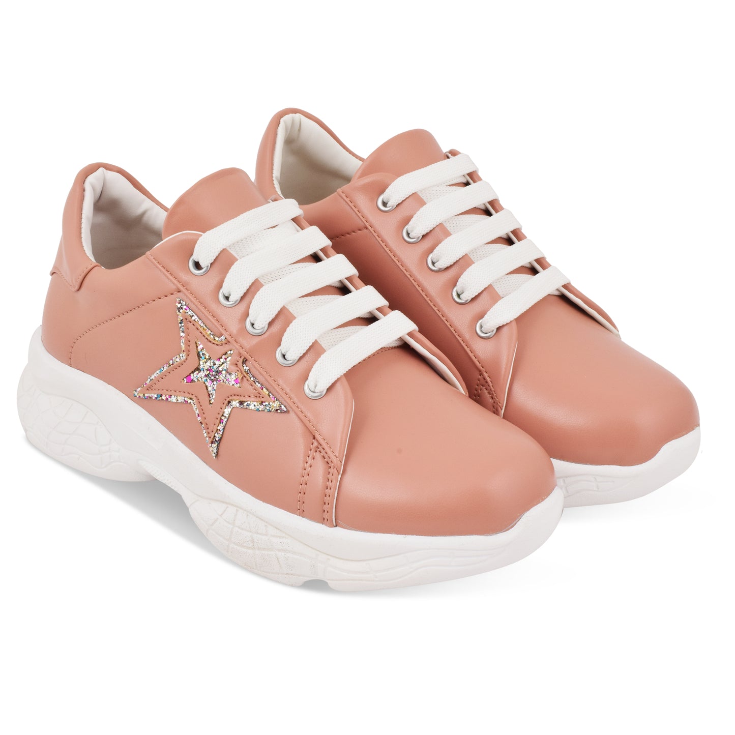 Star Design Trendy & Stylish Chunky Sole Sneakers