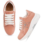 Star Design Trendy & Stylish Chunky Sole Sneakers