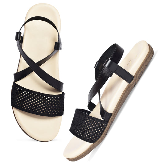 Graceful & Versatile Cross Style Comfortable Flat Sandals