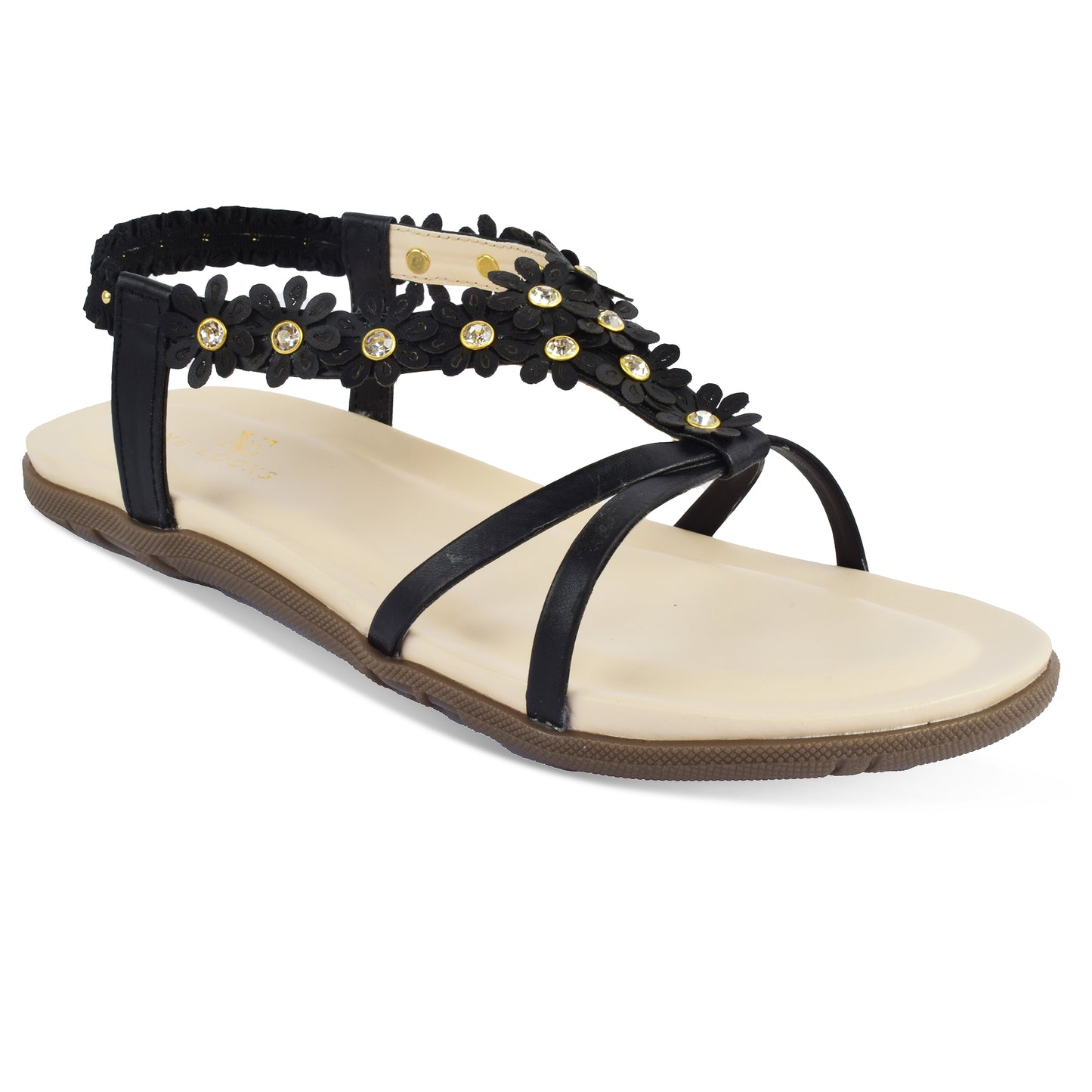 Lightweight & Leisurely Flowery Design Comfortable Flat Sandals