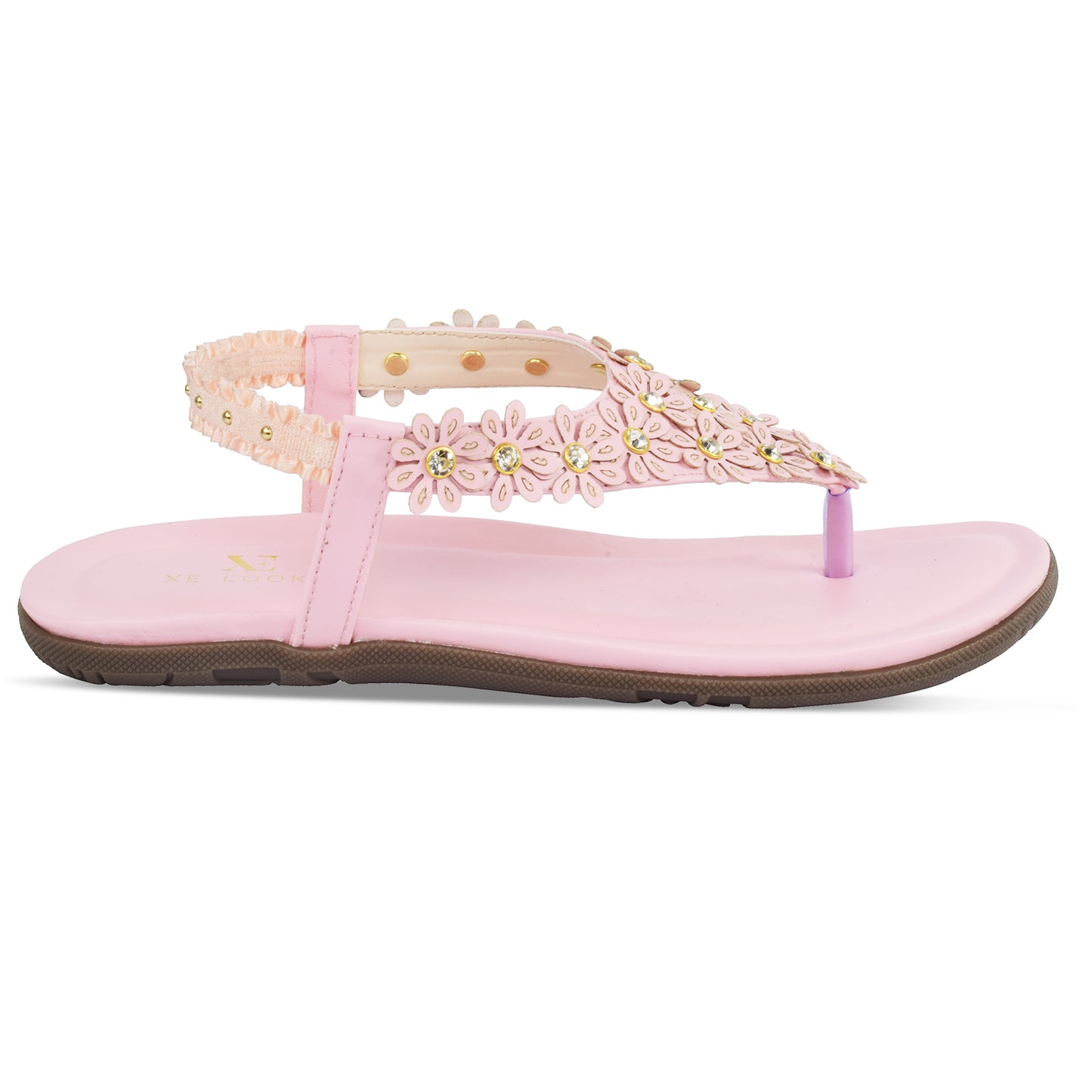 Chic & Elegant Flowery Design Comfortable Flat Sandals