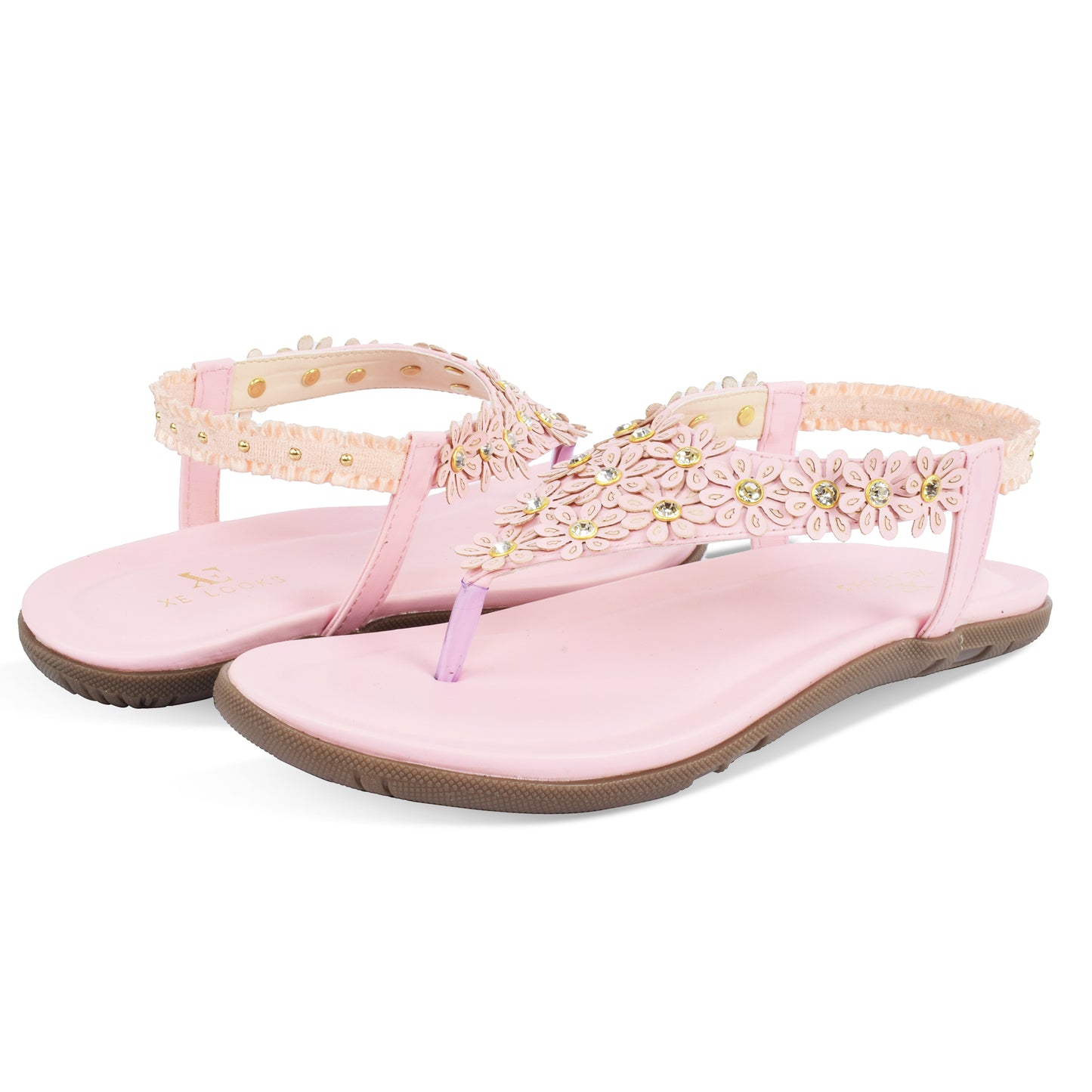 Chic & Elegant Flowery Design Comfortable Flat Sandals