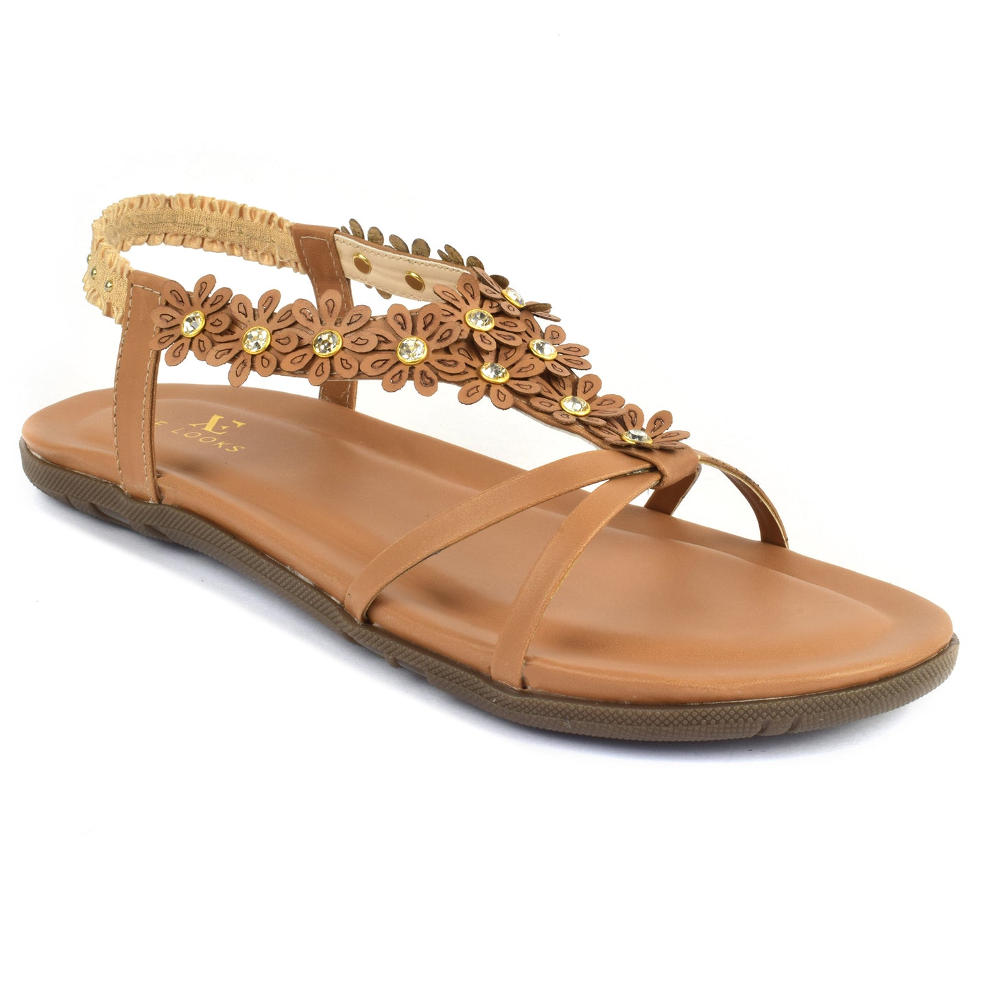 Lightweight & Leisurely Flowery Design Comfortable Flat Sandals