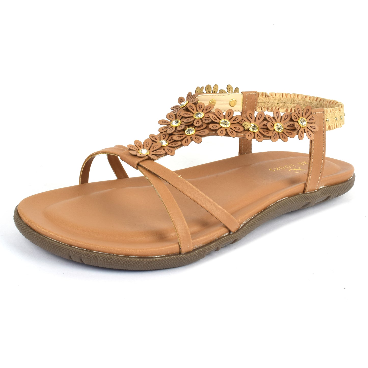 Lightweight & Leisurely Flowery Design Comfortable Flat Sandals