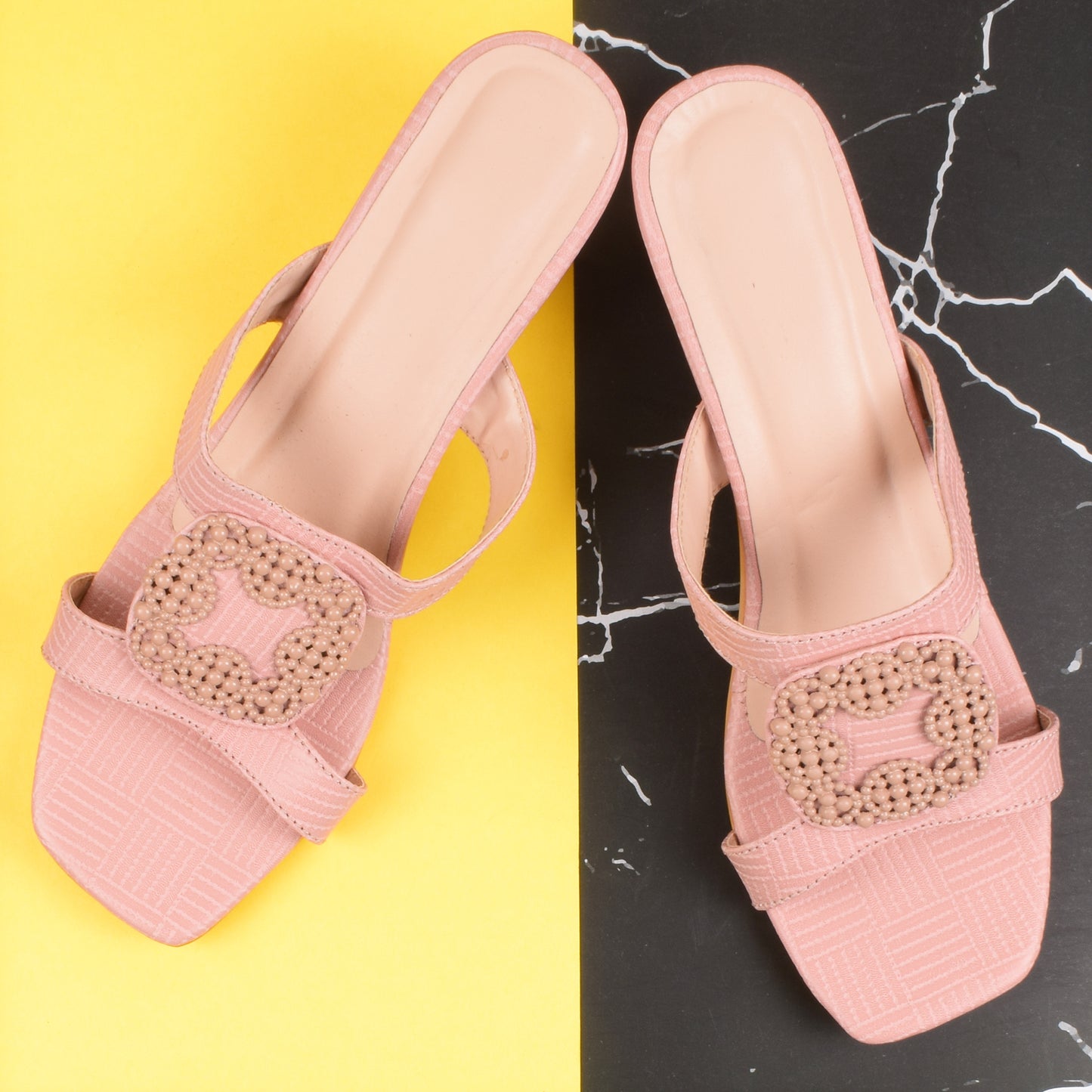 Versatile & Effortless Comfortable Block Heels Slippers