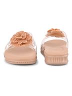 Crystal Rose Transparent Comfort Cushion Slides