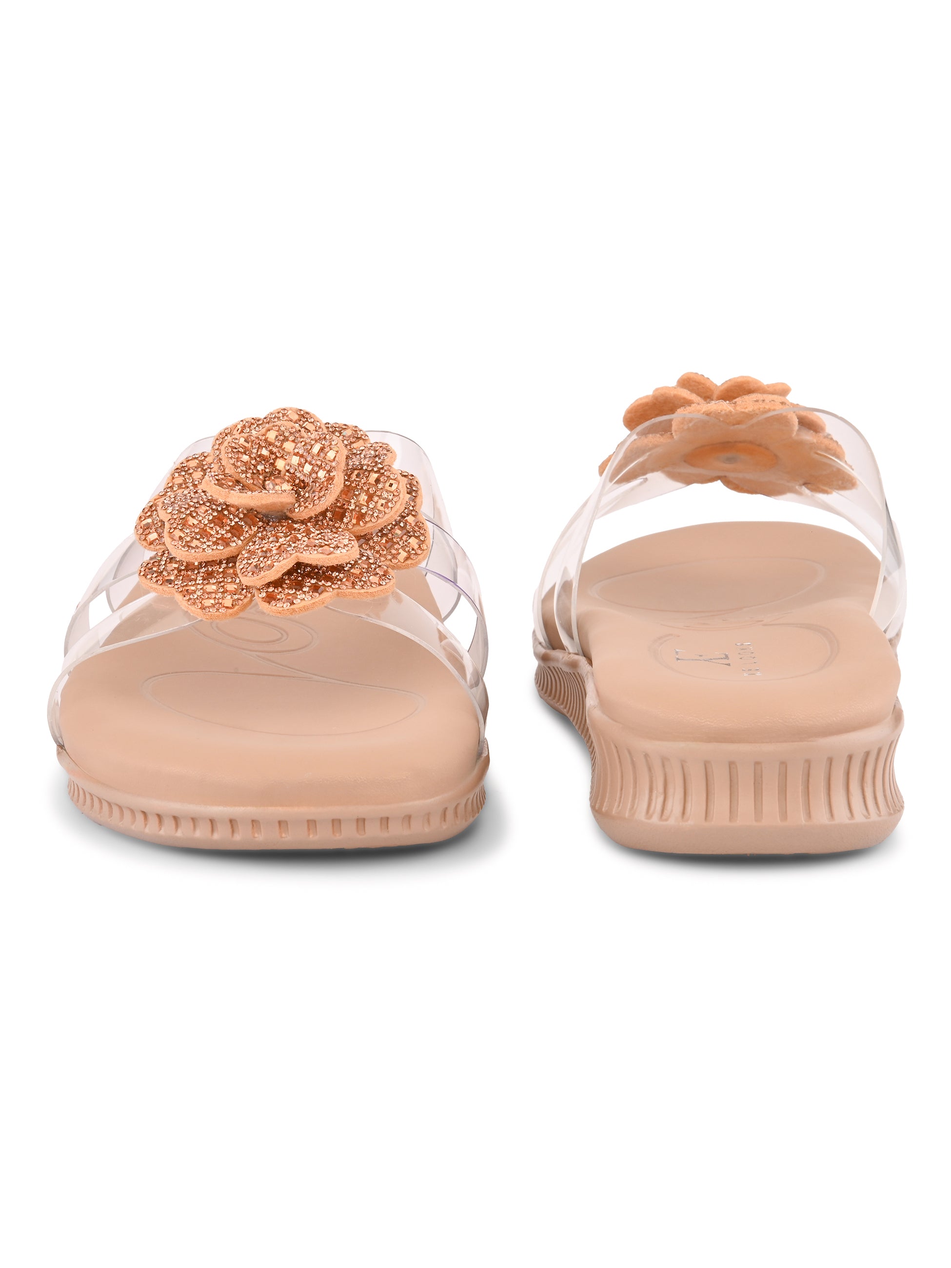 Crystal Rose Transparent Comfort Cushion Slides