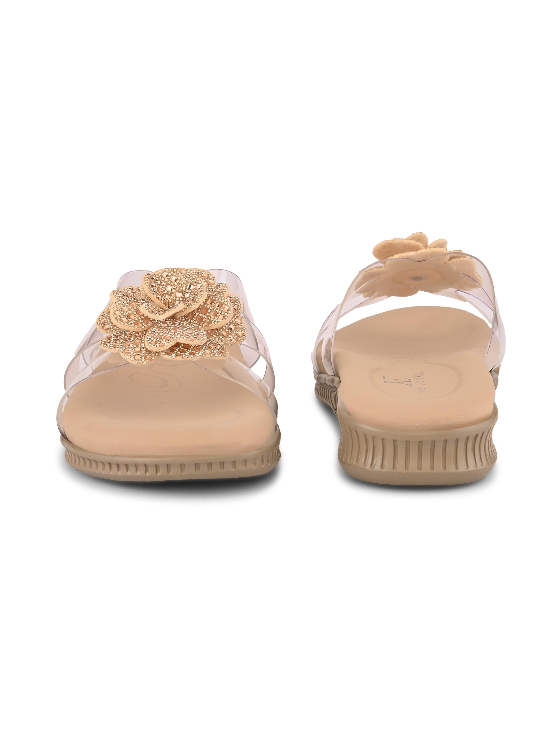 Crystal Rose Transparent Comfort Cushion Slides