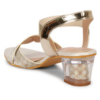 Stunning & Graceful Design Block Heels Sandals