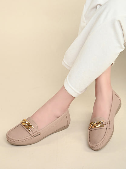 Comfortable ,Stylish & Fancy Chain Design Slip-On - Loafer