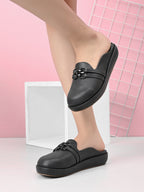 Slip-On Mules with Cushioned Footbed