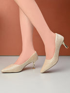 Embellished Pointed Toe Elegant Slip-On Pumps