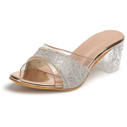 Fancy & Comfortable Stylish Slip-On Heels With 2.5 Inches Heel