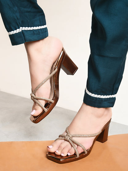 Comfortable & Fancy Block heel sandal