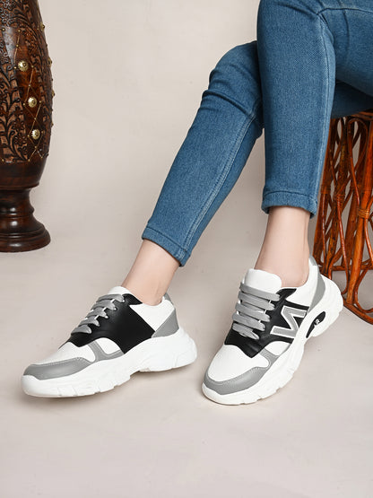 Trendy Lace up Sneakers, Lightweight & Trendy Running Sports Shoes