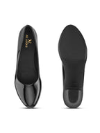 Glossy Pointed Toe Comfortable Slip-On Ballerinas