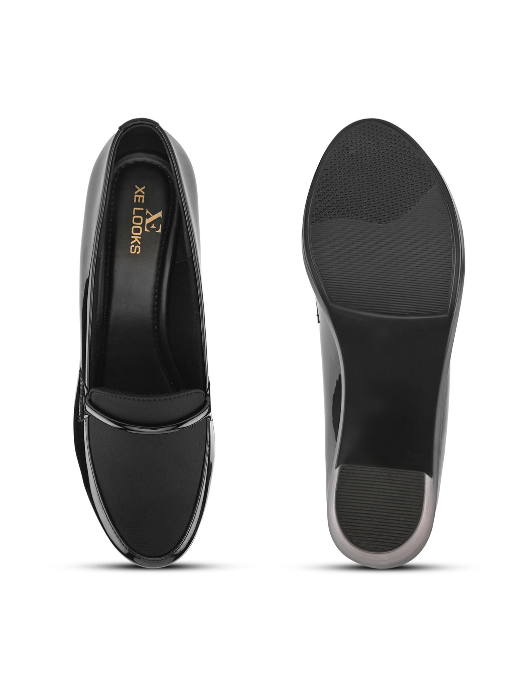 ELEGANT POINTED TOE CUSHIONED BLOCK HEEL PUMPS