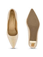 Embellished Pointed Toe Elegant Slip-On Pumps