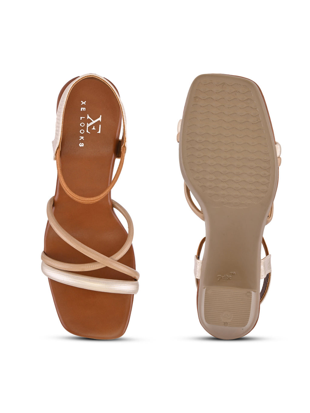 Multi-Strap Ankle Support Square Toe Block Heel Sandals