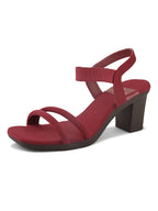 Bold & Trendy , Soft Block High Heels Sandals
