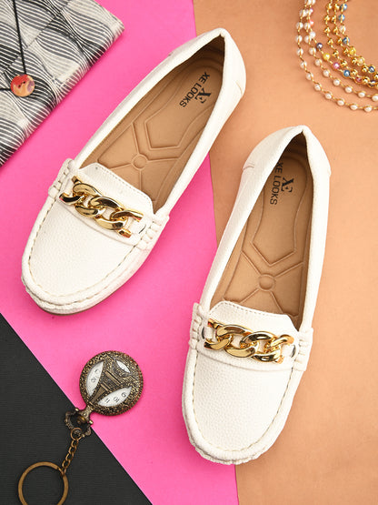 Comfortable ,Stylish & Fancy Chain Design Slip-On - Loafer