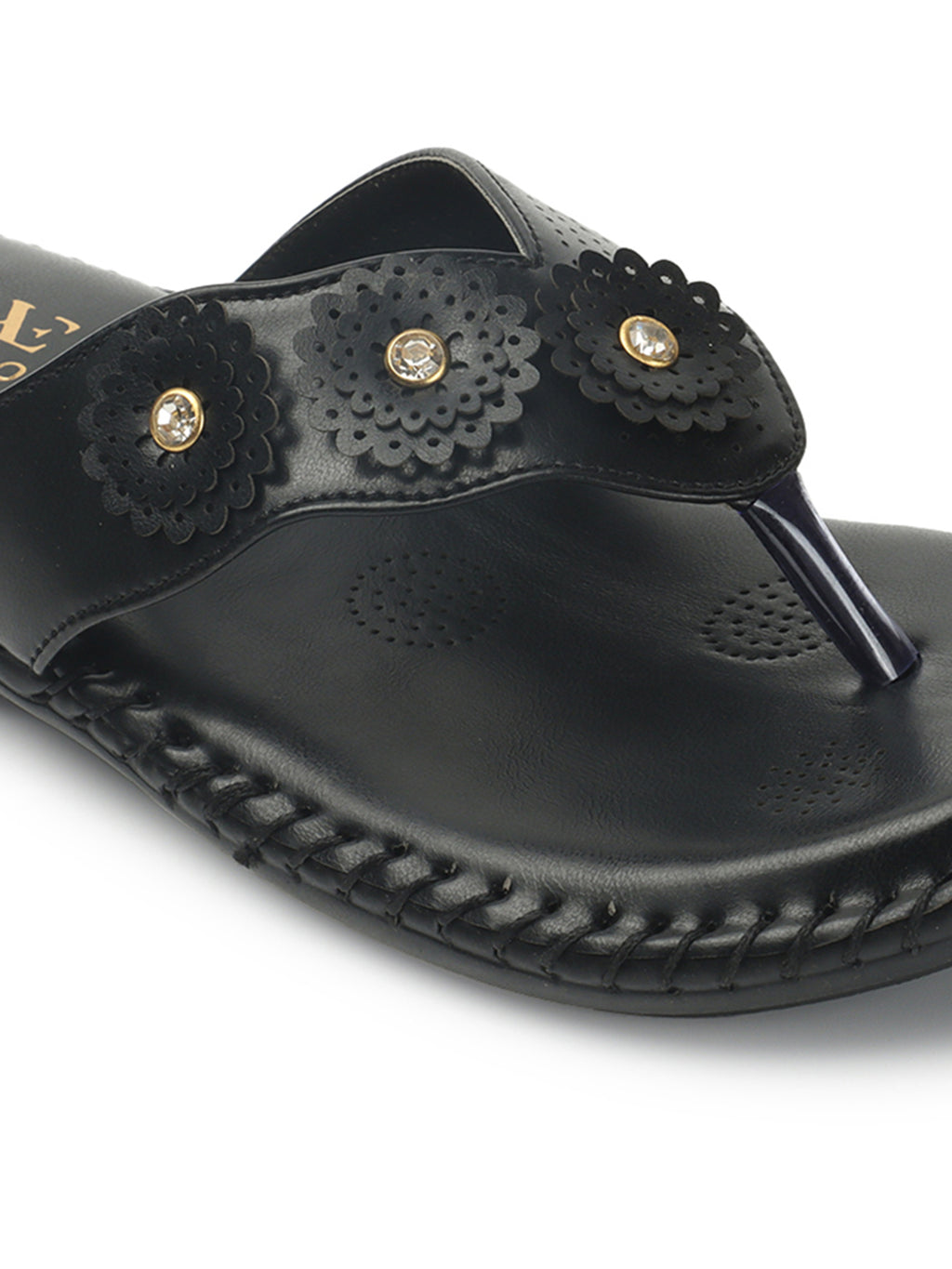 Sophisticated & Classic Flower Design Soft Cushion Doctor Slippers