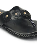 Sophisticated & Classic Flower Design Soft Cushion Doctor Slippers