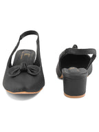 Slingback with Stylish Finish Heels