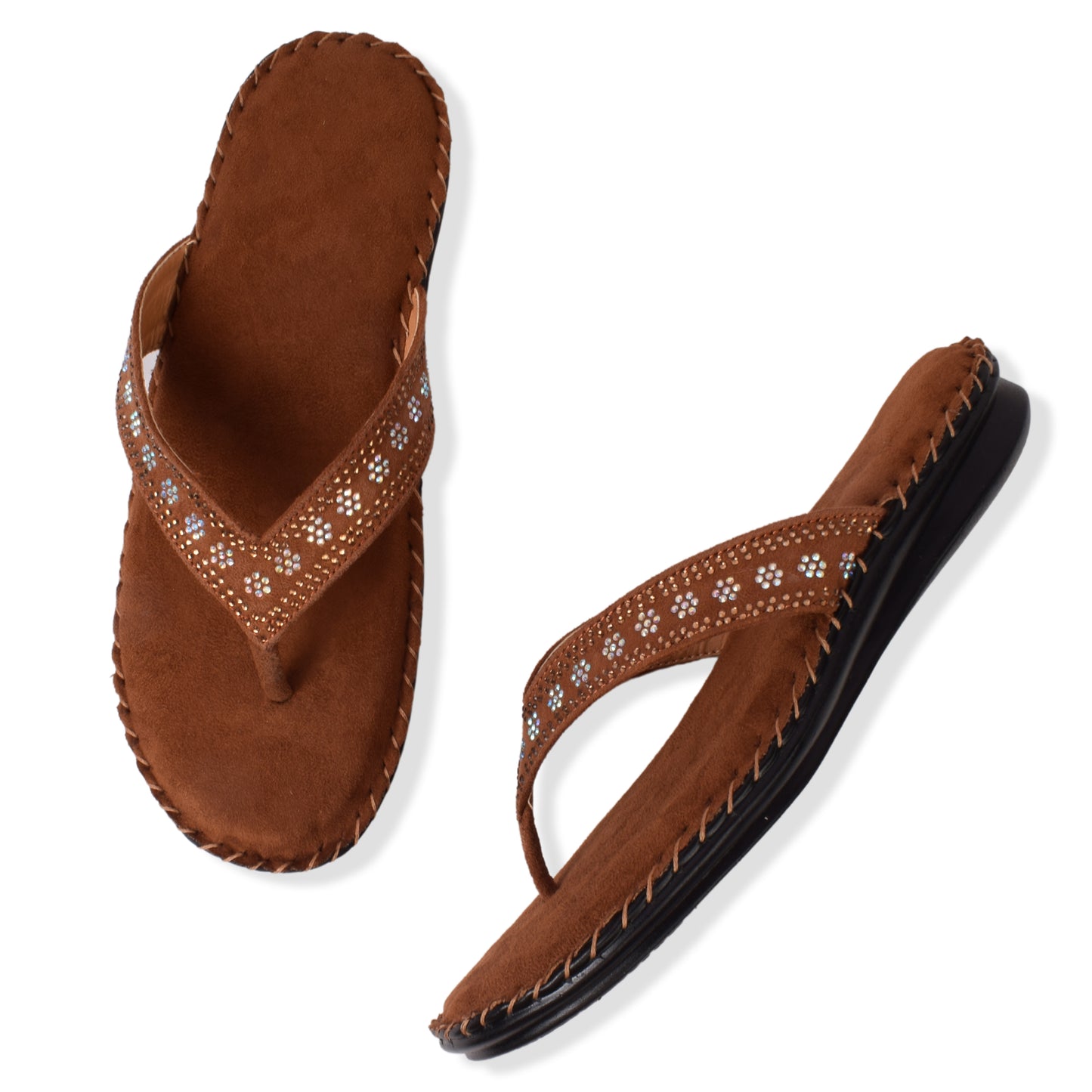 Graceful & Elegant Siroski Design Comfortable Doctor Slippers