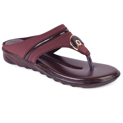 Classy & Timeless Comfortable Lycra Flat Slippers With Stylish Buckle