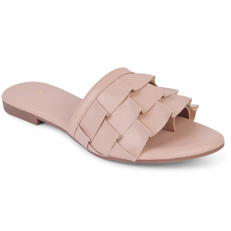 Frill Design Stylish & Lightweight Flat Slippers