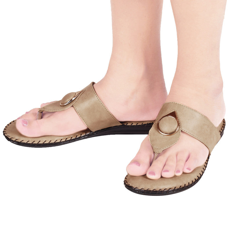 Elegant & Versatile Buckle Design Comfortable Flat Slippers