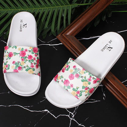 Flowery Print Stylish & Leisurely Sliders