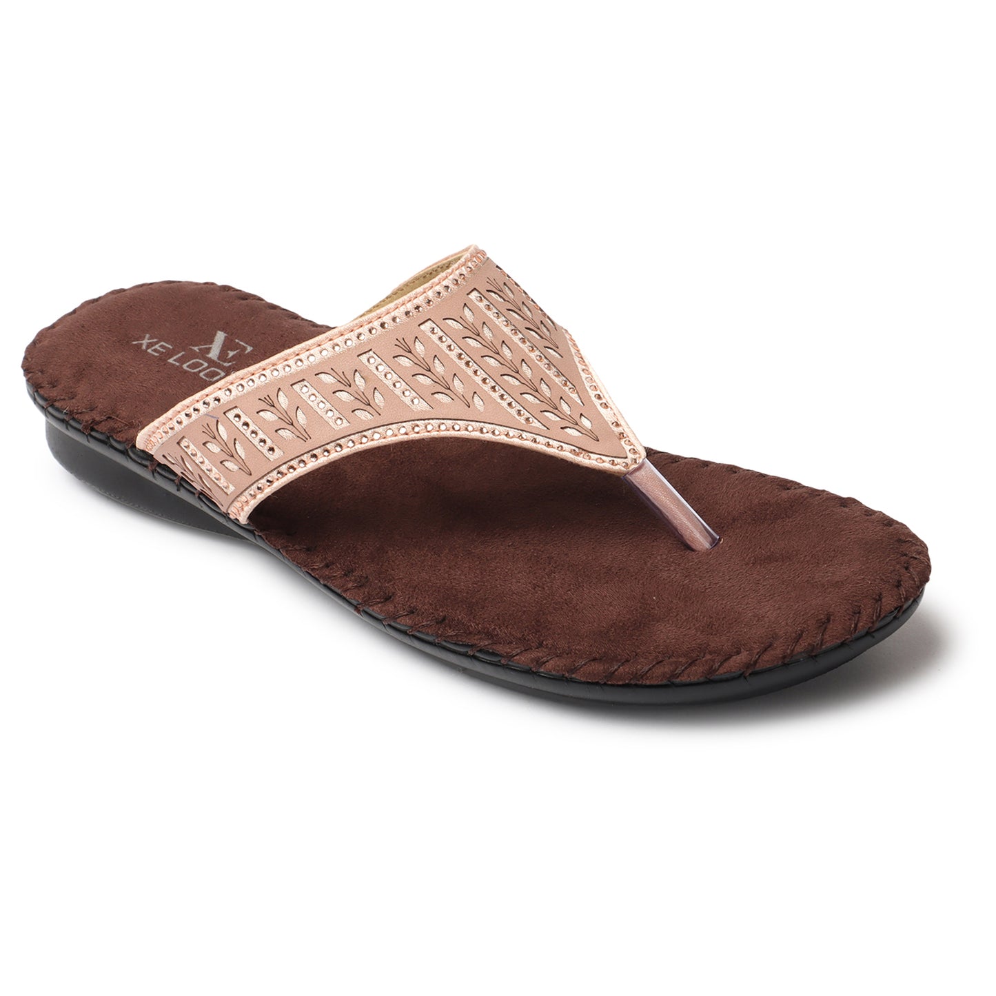 Graceful & Elegant Siroski Design Comfortable Flat Doctor Slippers