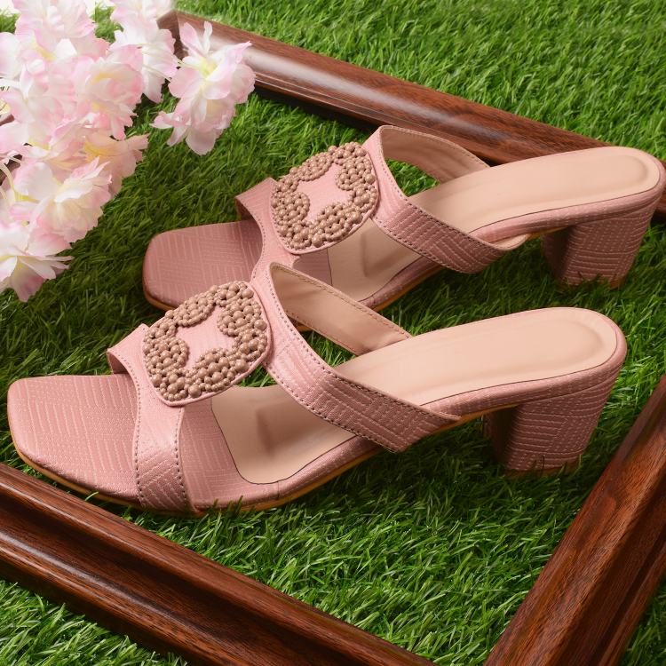 Versatile & Effortless Comfortable Block Heels Slippers