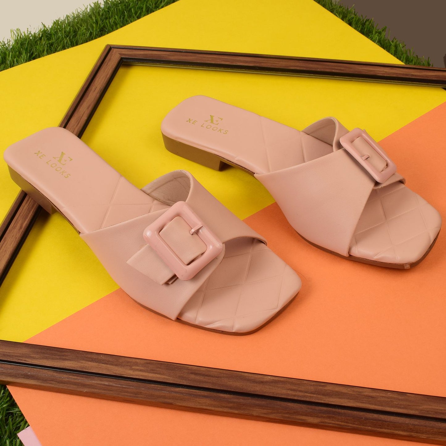 Versatile & Elegant Buckle Design Comfortable Flat Slippers