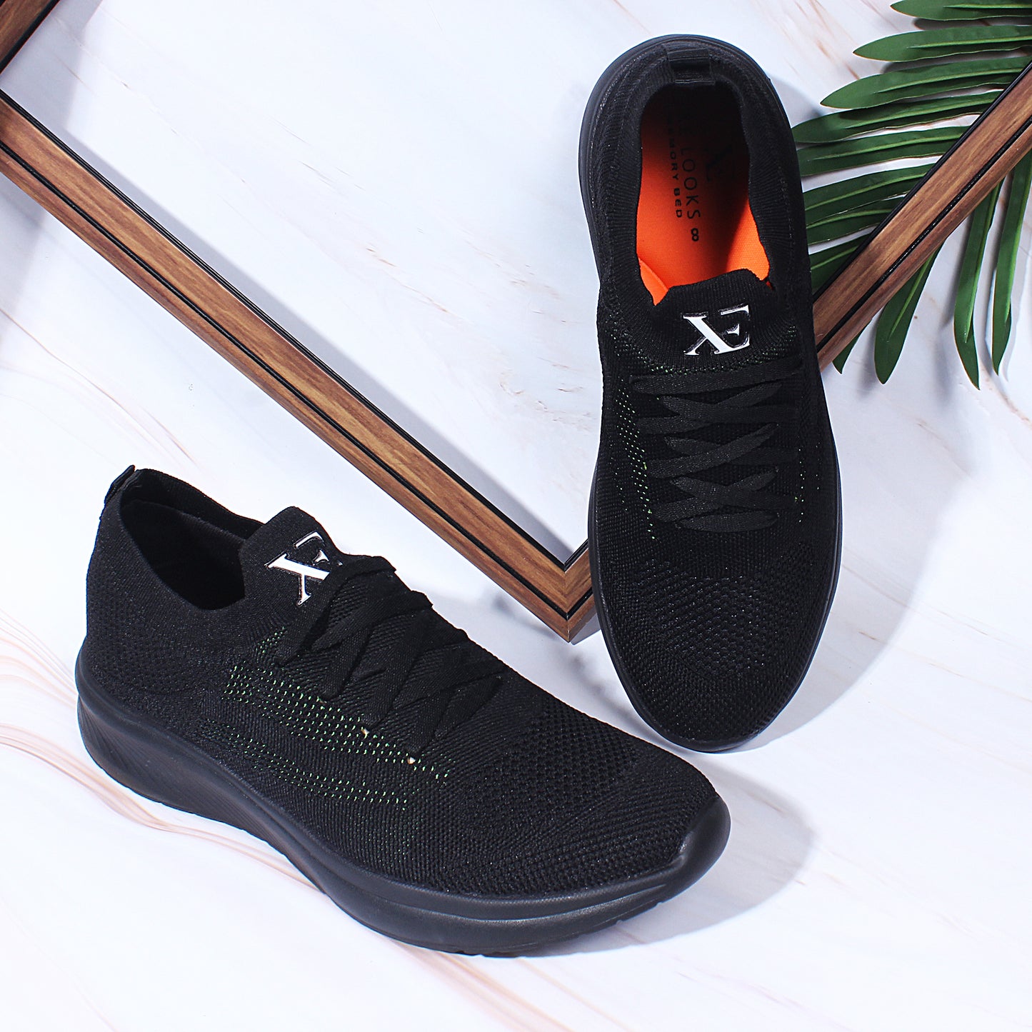 Memory Foam Black Sport Shoe DOCTOR EXTRA SOFT D-3006 Lightweight