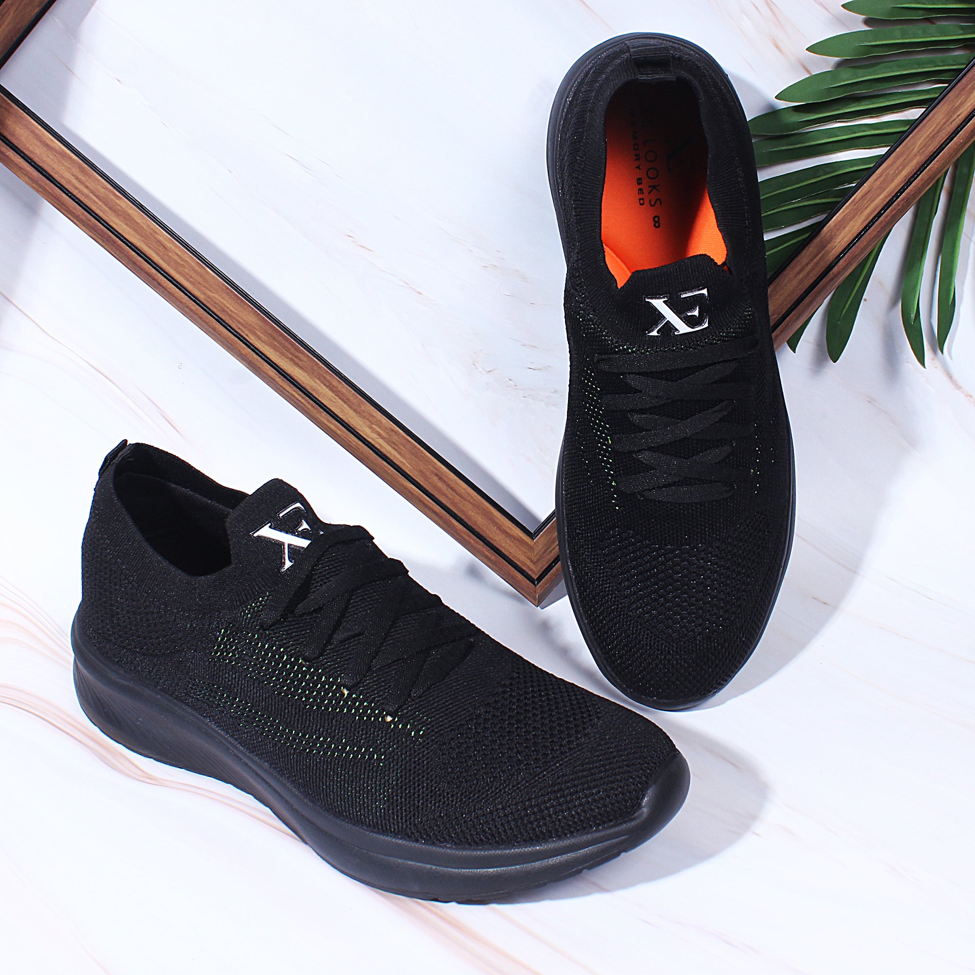 Breathable Upper Mesh With Memory Foam Insole Sports Shoes