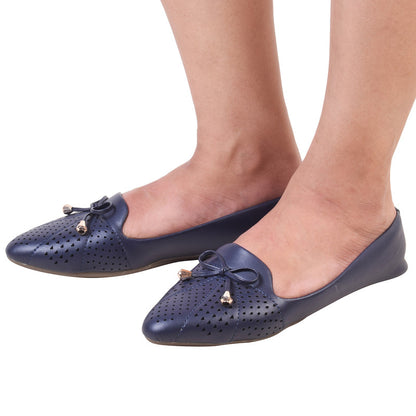 Trendy Lazer Casual Ballerinas With Bow Design