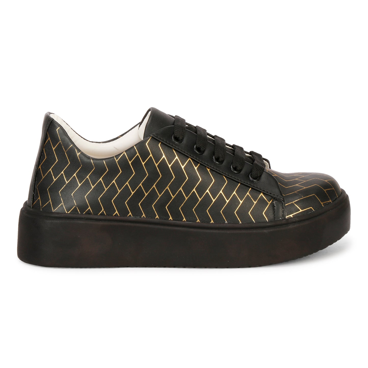 Trendy & Glamorous 100% Vegan Leather Sneakers