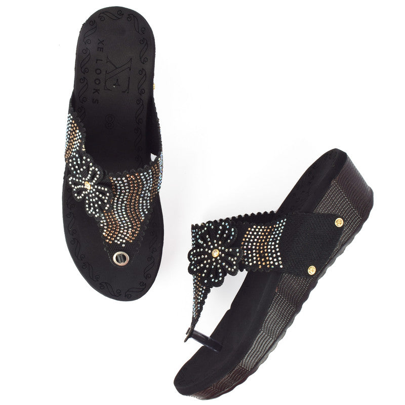 Stunning & Stylish Studded Comfortable Platform Slippers