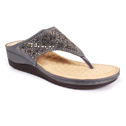 Chic & Graceful Siroski Design Stylish Comfortable Doctor Slippers